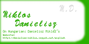 miklos danielisz business card